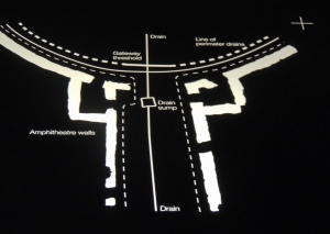 Plan of the remains visible under the Guildhall Art Gallery
