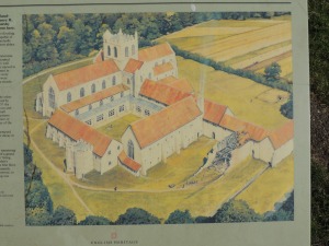 Artist's impression of buildings during the 16th century