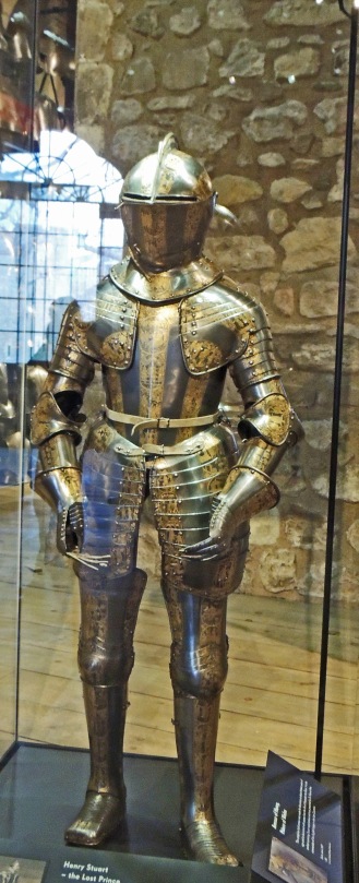 Originally displayed from 1690 as armour of Edward VI, son of Henry VIII. Now believed to be Prince Henry, son of James I