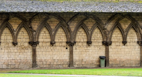 Rear wall of cloister